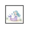 Picture of Blue Hair Mermaid _GroupedProduct_Square_Mini_ _GroupedProduct_Square_Canvas_Framed_