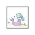 Picture of Blue Hair Mermaid _GroupedProduct_Square_Mini_ _GroupedProduct_Square_Canvas_Framed_