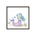 Picture of Blue Hair Mermaid _GroupedProduct_Square_Mini_ _GroupedProduct_Square_Canvas_Framed_