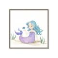 Picture of Blue Hair Mermaid _GroupedProduct_Square_Mini_ _GroupedProduct_Square_Canvas_Framed_