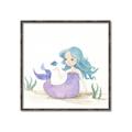 Picture of Blue Hair Mermaid _GroupedProduct_Square_Mini_ _GroupedProduct_Square_Canvas_Framed_