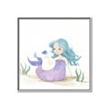 Picture of Blue Hair Mermaid _GroupedProduct_Square_Mini_ _GroupedProduct_Square_Canvas_Framed_