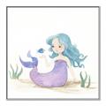 Picture of Blue Hair Mermaid _GroupedProduct_Square_Mini_ _GroupedProduct_Square_Canvas_Framed_