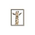 Picture of Giraffe Peekaboo _GroupedProduct_Rectangle_Portrait_Mini_ _GroupedProduct_Rectangle_Portrait_Canvas_Framed_