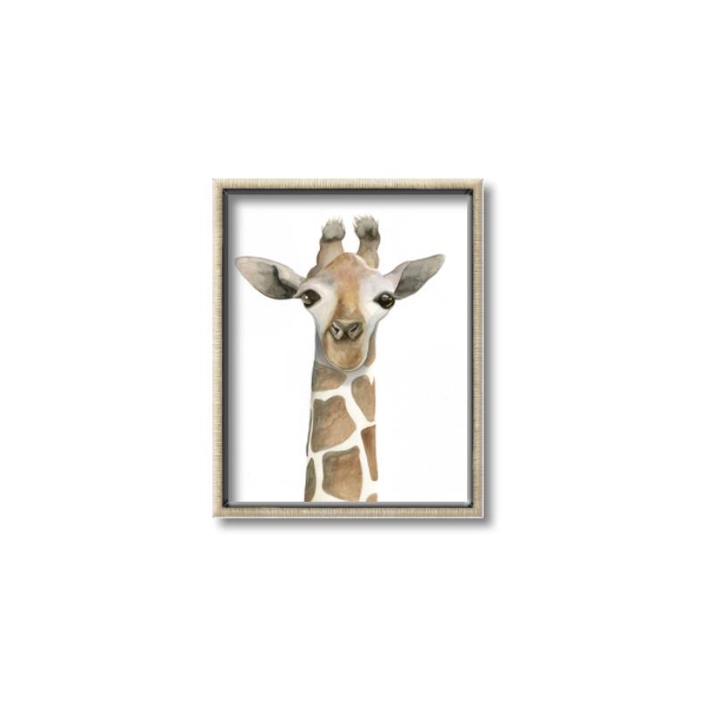 Picture of Giraffe Peekaboo _GroupedProduct_Rectangle_Portrait_Mini_ _GroupedProduct_Rectangle_Portrait_Canvas_Framed_