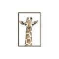 Picture of Giraffe Peekaboo _GroupedProduct_Rectangle_Portrait_Mini_ _GroupedProduct_Rectangle_Portrait_Canvas_Framed_