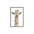Picture of Giraffe Peekaboo _GroupedProduct_Rectangle_Portrait_Mini_ _GroupedProduct_Rectangle_Portrait_Canvas_Framed_