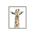 Picture of Giraffe Peekaboo _GroupedProduct_Rectangle_Portrait_Mini_ _GroupedProduct_Rectangle_Portrait_Canvas_Framed_
