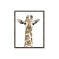 Picture of Giraffe Peekaboo _GroupedProduct_Rectangle_Portrait_Mini_ _GroupedProduct_Rectangle_Portrait_Canvas_Framed_