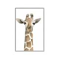 Picture of Giraffe Peekaboo _GroupedProduct_Rectangle_Portrait_Mini_ _GroupedProduct_Rectangle_Portrait_Canvas_Framed_