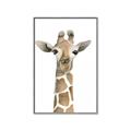Picture of Giraffe Peekaboo _GroupedProduct_Rectangle_Portrait_Mini_ _GroupedProduct_Rectangle_Portrait_Canvas_Framed_
