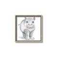 Picture of Tiny Hippo _GroupedProduct_Square_Mini_ _GroupedProduct_Square_Canvas_Framed_