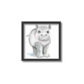 Picture of Tiny Hippo _GroupedProduct_Square_Mini_ _GroupedProduct_Square_Canvas_Framed_
