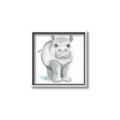 Picture of Tiny Hippo _GroupedProduct_Square_Mini_ _GroupedProduct_Square_Canvas_Framed_