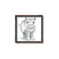 Picture of Tiny Hippo _GroupedProduct_Square_Mini_ _GroupedProduct_Square_Canvas_Framed_