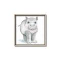 Picture of Tiny Hippo _GroupedProduct_Square_Mini_ _GroupedProduct_Square_Canvas_Framed_