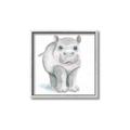 Picture of Tiny Hippo _GroupedProduct_Square_Mini_ _GroupedProduct_Square_Canvas_Framed_
