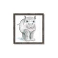 Picture of Tiny Hippo _GroupedProduct_Square_Mini_ _GroupedProduct_Square_Canvas_Framed_