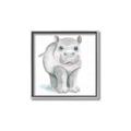 Picture of Tiny Hippo _GroupedProduct_Square_Mini_ _GroupedProduct_Square_Canvas_Framed_