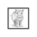 Picture of Tiny Hippo _GroupedProduct_Square_Mini_ _GroupedProduct_Square_Canvas_Framed_