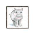 Picture of Tiny Hippo _GroupedProduct_Square_Mini_ _GroupedProduct_Square_Canvas_Framed_