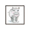 Picture of Tiny Hippo _GroupedProduct_Square_Mini_ _GroupedProduct_Square_Canvas_Framed_