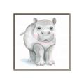 Picture of Tiny Hippo _GroupedProduct_Square_Mini_ _GroupedProduct_Square_Canvas_Framed_
