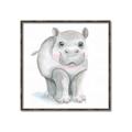 Picture of Tiny Hippo _GroupedProduct_Square_Mini_ _GroupedProduct_Square_Canvas_Framed_
