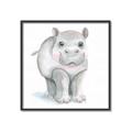 Picture of Tiny Hippo _GroupedProduct_Square_Mini_ _GroupedProduct_Square_Canvas_Framed_