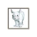 Picture of Tiny Rhino _GroupedProduct_Square_Mini_ _GroupedProduct_Square_Canvas_Framed_