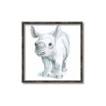 Picture of Tiny Rhino _GroupedProduct_Square_Mini_ _GroupedProduct_Square_Canvas_Framed_