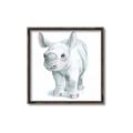 Picture of Tiny Rhino _GroupedProduct_Square_Mini_ _GroupedProduct_Square_Canvas_Framed_