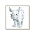 Picture of Tiny Rhino _GroupedProduct_Square_Mini_ _GroupedProduct_Square_Canvas_Framed_