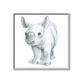 Picture of Tiny Rhino _GroupedProduct_Square_Mini_ _GroupedProduct_Square_Canvas_Framed_