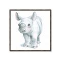 Picture of Tiny Rhino _GroupedProduct_Square_Mini_ _GroupedProduct_Square_Canvas_Framed_