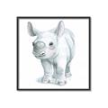 Picture of Tiny Rhino _GroupedProduct_Square_Mini_ _GroupedProduct_Square_Canvas_Framed_