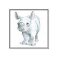 Picture of Tiny Rhino _GroupedProduct_Square_Mini_ _GroupedProduct_Square_Canvas_Framed_
