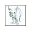 Picture of Tiny Rhino _GroupedProduct_Square_Mini_ _GroupedProduct_Square_Canvas_Framed_