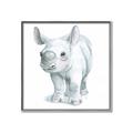 Picture of Tiny Rhino _GroupedProduct_Square_Mini_ _GroupedProduct_Square_Canvas_Framed_