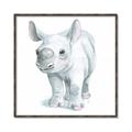 Picture of Tiny Rhino _GroupedProduct_Square_Mini_ _GroupedProduct_Square_Canvas_Framed_