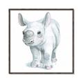 Picture of Tiny Rhino _GroupedProduct_Square_Mini_ _GroupedProduct_Square_Canvas_Framed_