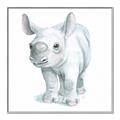 Picture of Tiny Rhino _GroupedProduct_Square_Mini_ _GroupedProduct_Square_Canvas_Framed_