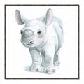 Picture of Tiny Rhino _GroupedProduct_Square_Mini_ _GroupedProduct_Square_Canvas_Framed_
