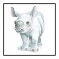 Picture of Tiny Rhino _GroupedProduct_Square_Mini_ _GroupedProduct_Square_Canvas_Framed_