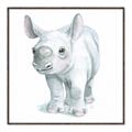 Picture of Tiny Rhino _GroupedProduct_Square_Mini_ _GroupedProduct_Square_Canvas_Framed_
