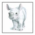 Picture of Tiny Rhino _GroupedProduct_Square_Mini_ _GroupedProduct_Square_Canvas_Framed_