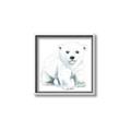 Picture of Tiny Polar Bear _GroupedProduct_Square_Mini_ _GroupedProduct_Square_Canvas_Framed_