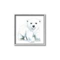 Picture of Tiny Polar Bear _GroupedProduct_Square_Mini_ _GroupedProduct_Square_Canvas_Framed_