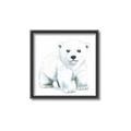 Picture of Tiny Polar Bear _GroupedProduct_Square_Mini_ _GroupedProduct_Square_Canvas_Framed_