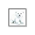 Picture of Tiny Polar Bear _GroupedProduct_Square_Mini_ _GroupedProduct_Square_Canvas_Framed_